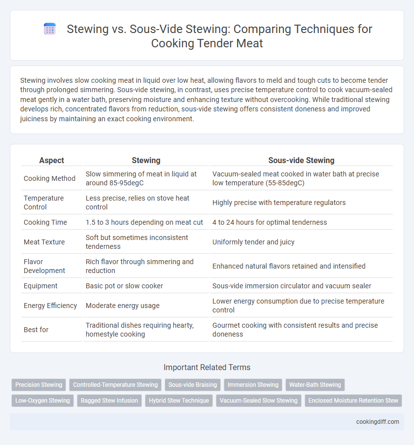 Stewing vs. Sous-Vide Stewing: Comparing Techniques for Cooking Tender Meat