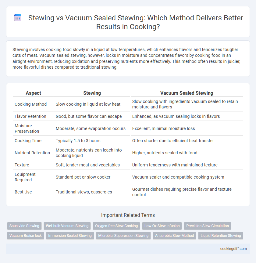 Stewing vs Vacuum Sealed Stewing: Which Method Delivers Better Results in Cooking?