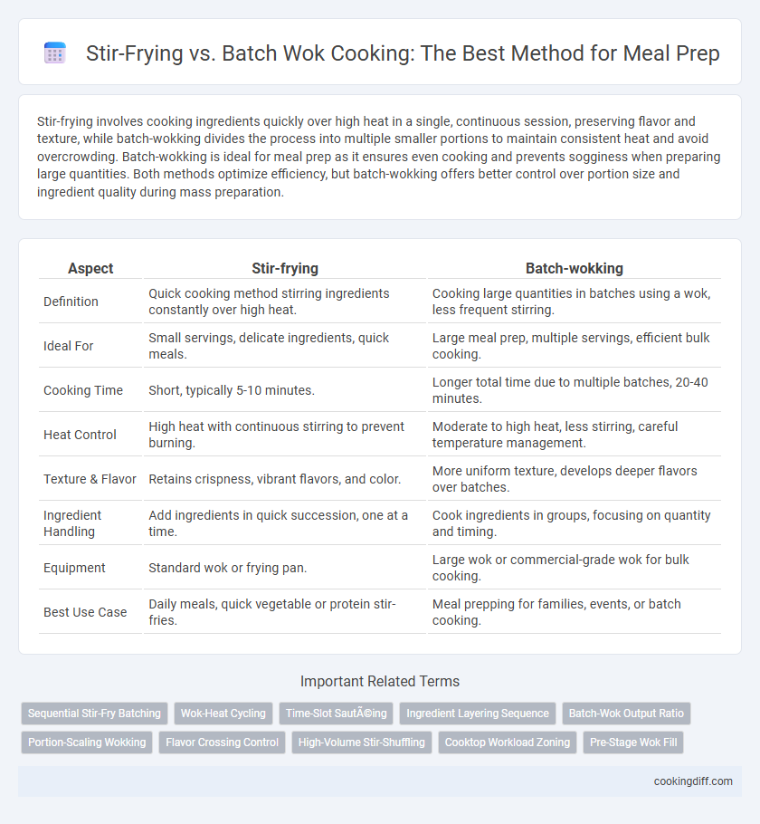 Stir-Frying vs. Batch Wok Cooking: The Best Method for Meal Prep