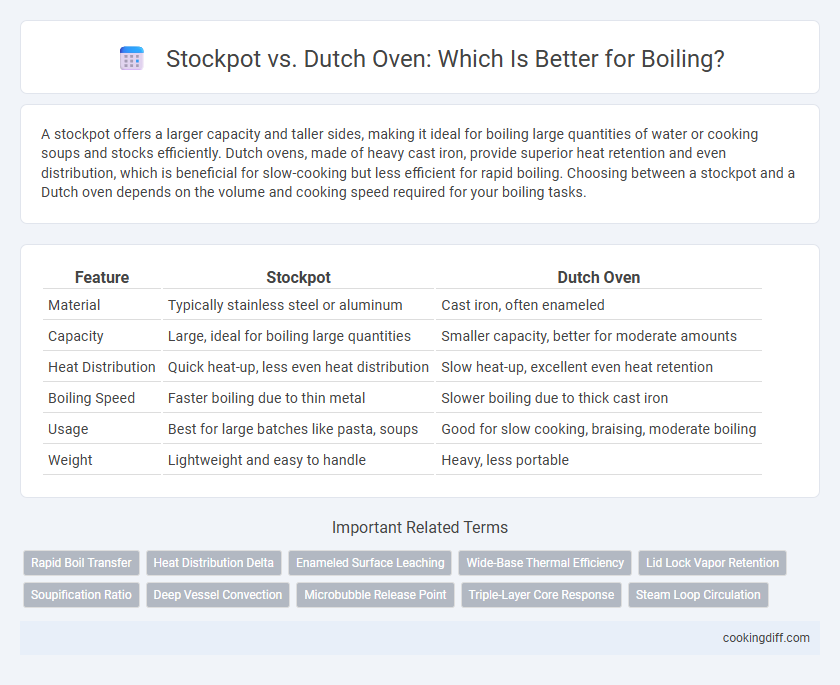Stockpot vs. Dutch Oven: Which Is Better for Boiling?