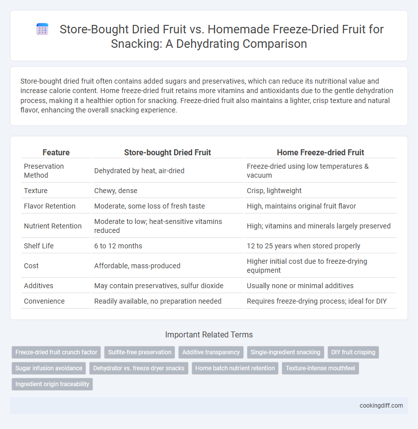 Store-Bought Dried Fruit vs. Homemade Freeze-Dried Fruit for Snacking: A Dehydrating Comparison
