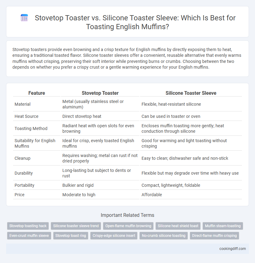 Stovetop Toaster vs. Silicone Toaster Sleeve: Which Is Best for Toasting English Muffins?