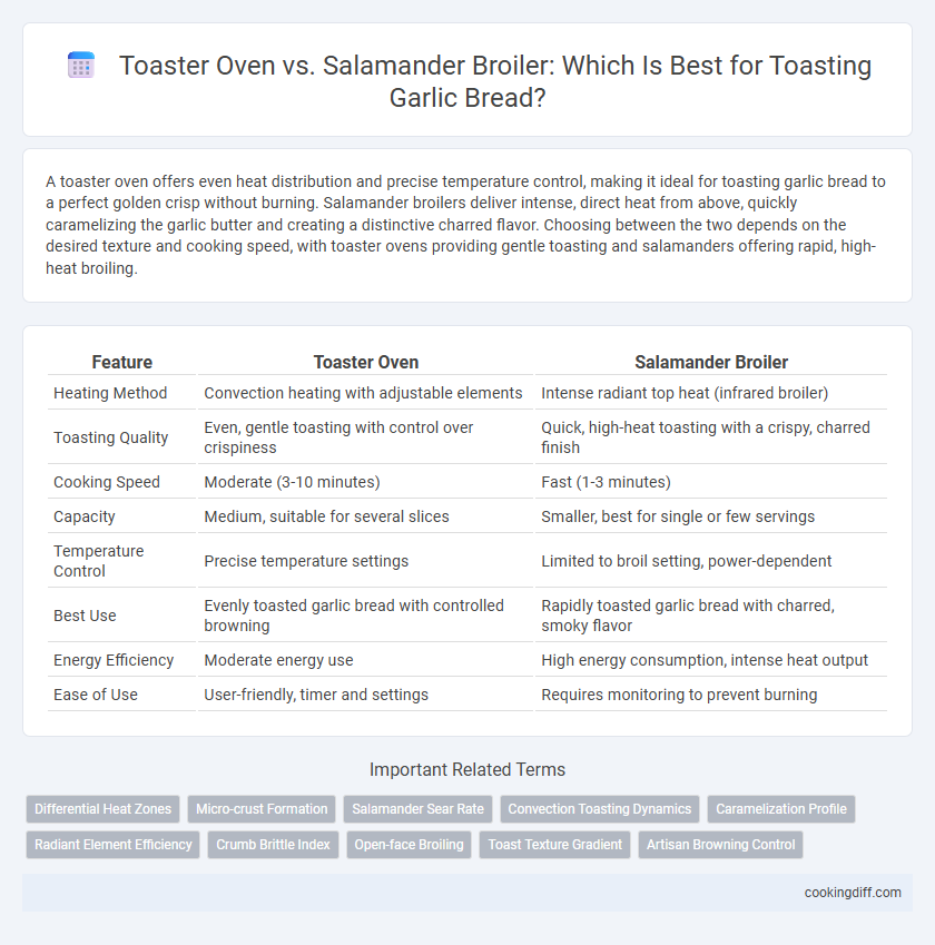 Toaster Oven vs. Salamander Broiler: Which Is Best for Toasting Garlic Bread?