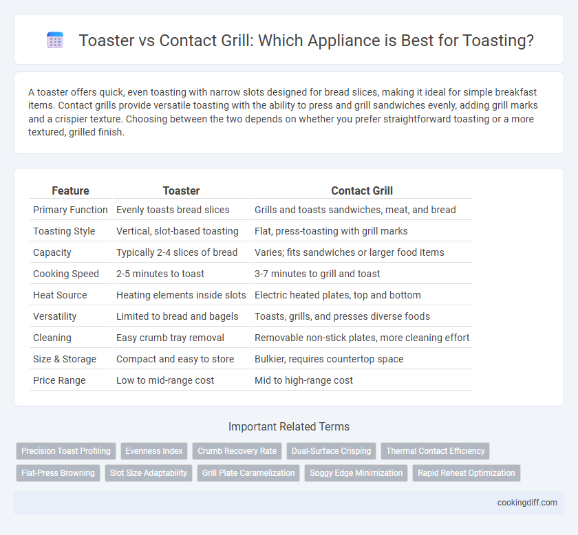 Toaster vs Contact Grill: Which Appliance is Best for Toasting?