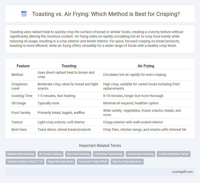 Toasting vs. Air Frying: Which Method is Best for Crisping?