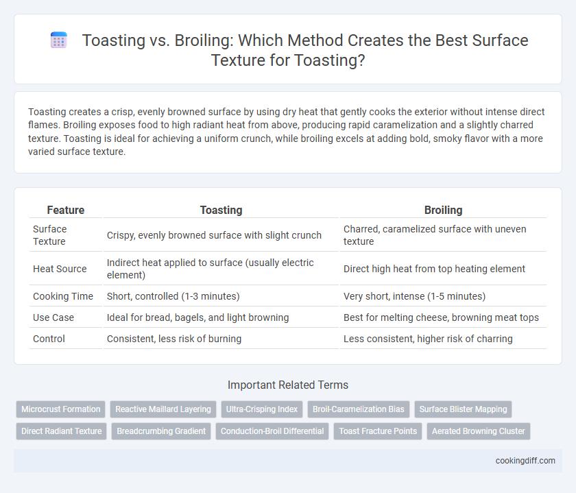 Toasting vs. Broiling: Which Method Creates the Best Surface Texture for Toasting?