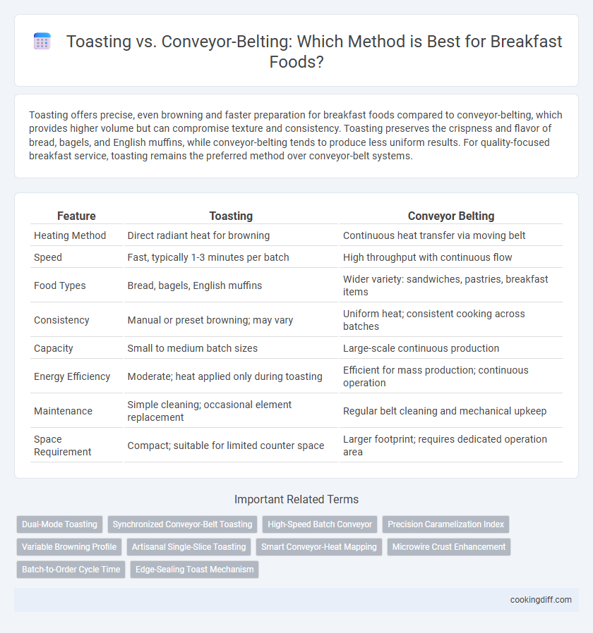 Toasting vs. Conveyor-Belting: Which Method is Best for Breakfast Foods?