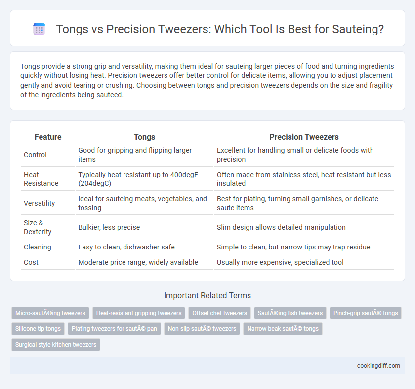 Tongs vs Precision Tweezers: Which Tool Is Best for Sauteing?