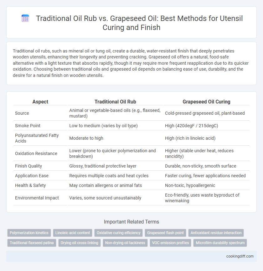 Traditional Oil Rub vs. Grapeseed Oil: Best Methods for Utensil Curing and Finish