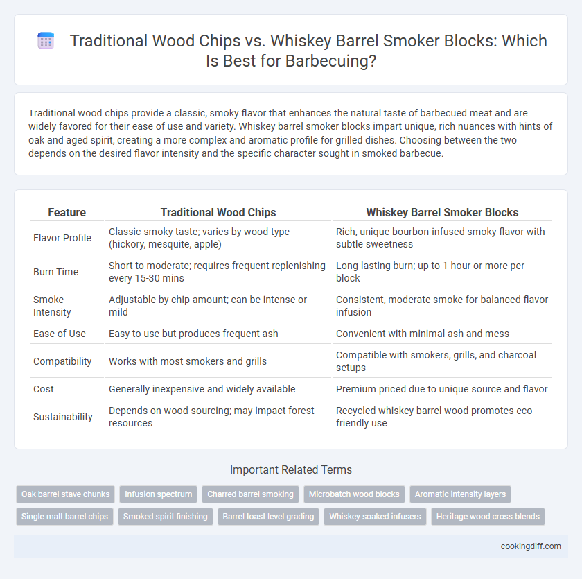 Traditional Wood Chips vs. Whiskey Barrel Smoker Blocks: Which Is Best for Barbecuing?