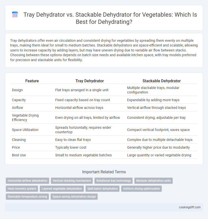 Tray Dehydrator vs. Stackable Dehydrator for Vegetables: Which Is Best for Dehydrating?