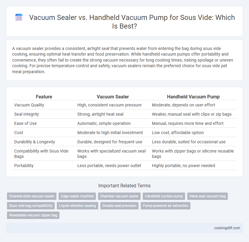 Vacuum Sealer vs. Handheld Vacuum Pump for Sous Vide: Which Is Best?