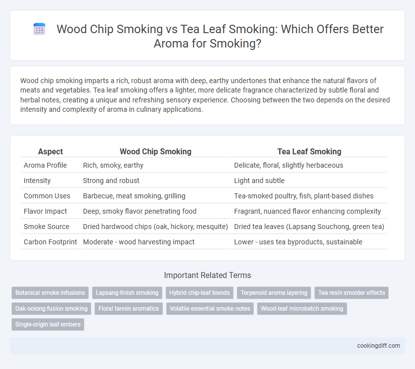 Wood Chip Smoking vs Tea Leaf Smoking: Which Offers Better Aroma for Smoking?