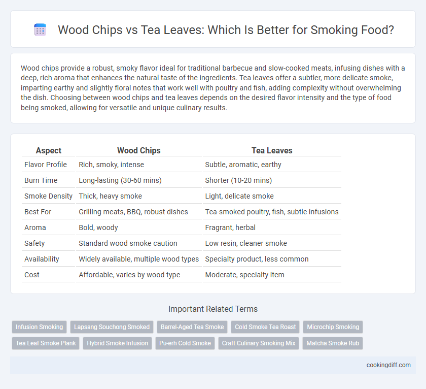 Wood Chips vs Tea Leaves: Which Is Better for Smoking Food?