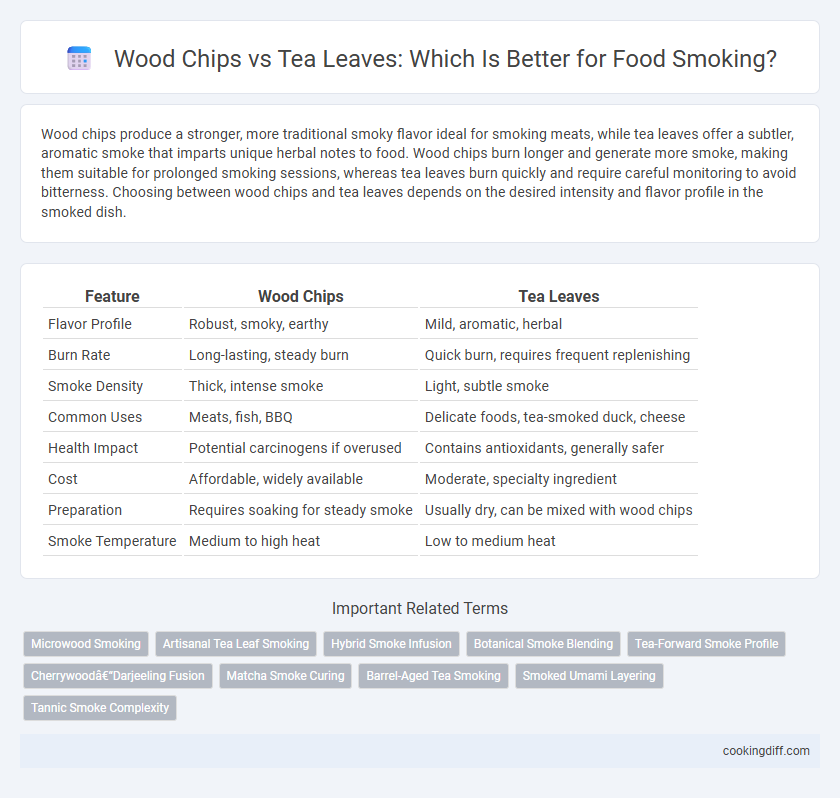 Wood Chips vs Tea Leaves: Which Is Better for Food Smoking?