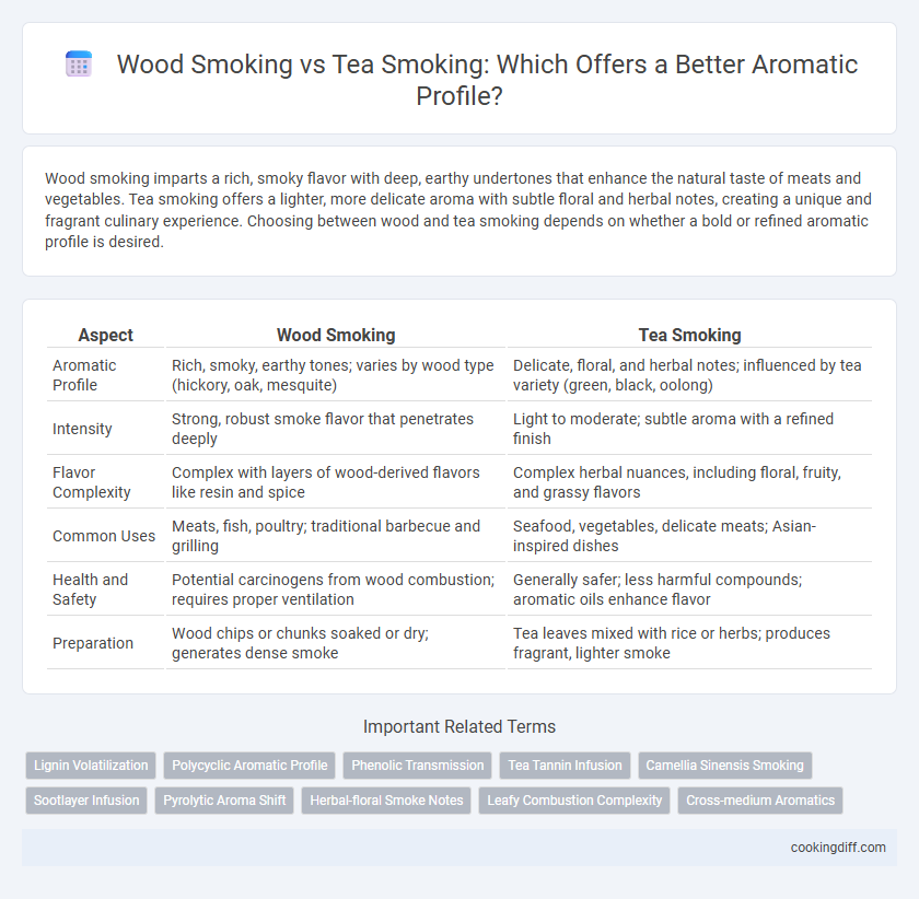 Wood Smoking vs Tea Smoking: Which Offers a Better Aromatic Profile?
