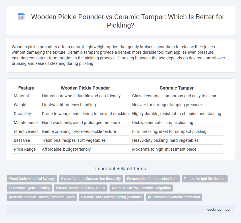 Wooden Pickle Pounder vs Ceramic Tamper: Which Is Better for Pickling?