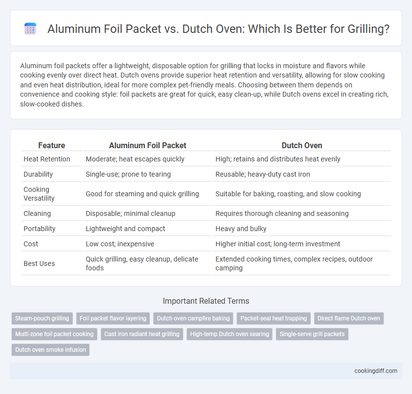 Aluminum Foil Packet vs. Dutch Oven: Which Is Better for Grilling?