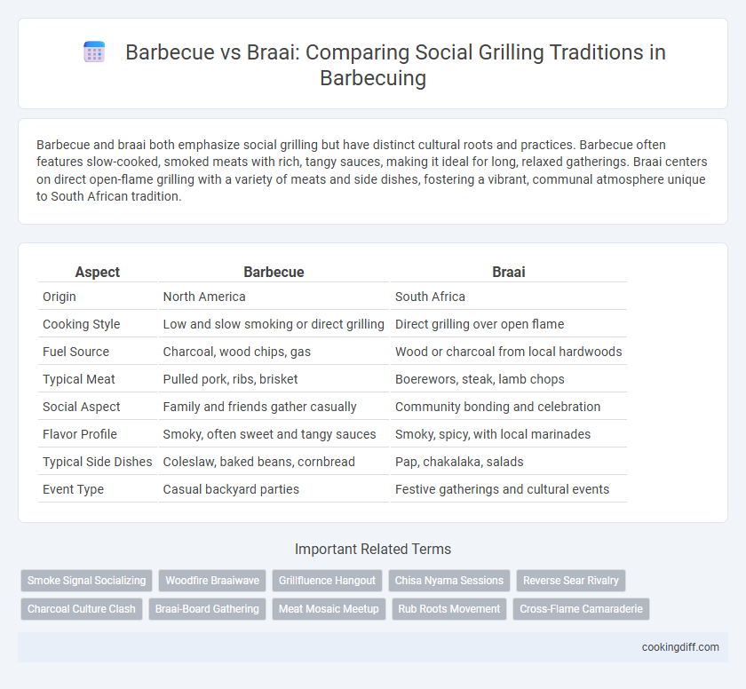 Barbecue vs Braai: Comparing Social Grilling Traditions in Barbecuing