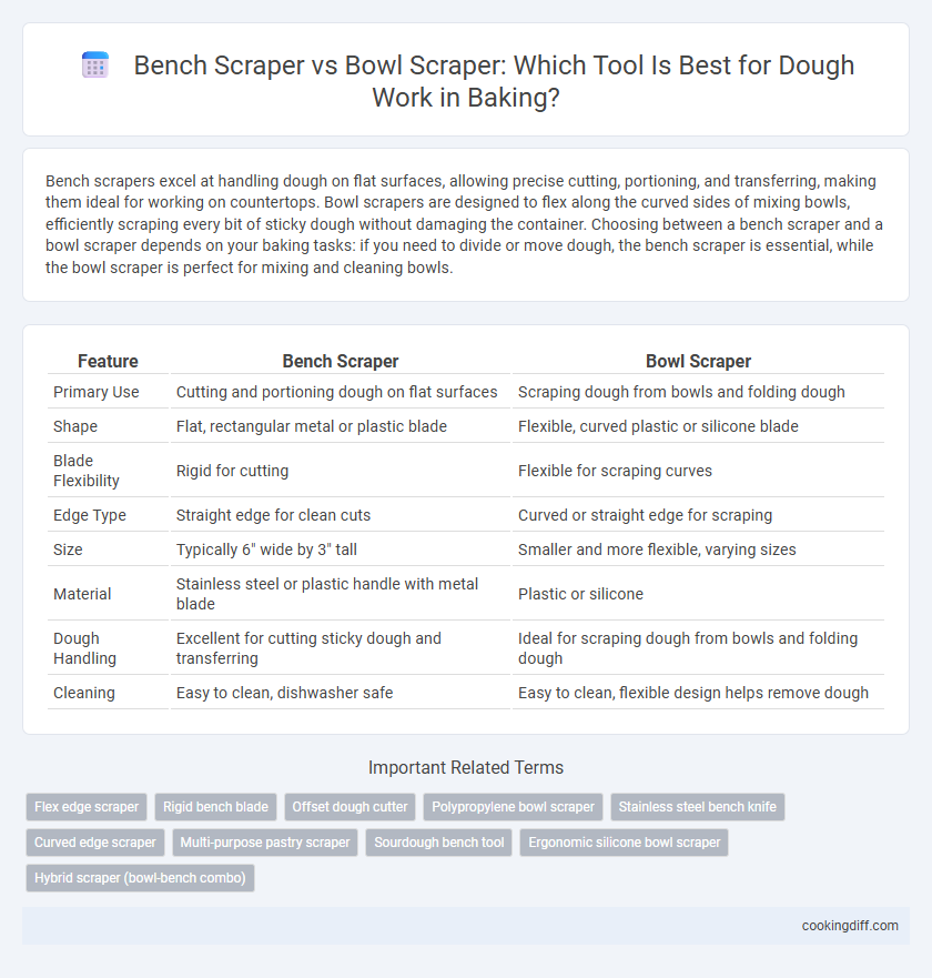 Bench Scraper vs Bowl Scraper: Which Tool Is Best for Dough Work in Baking?