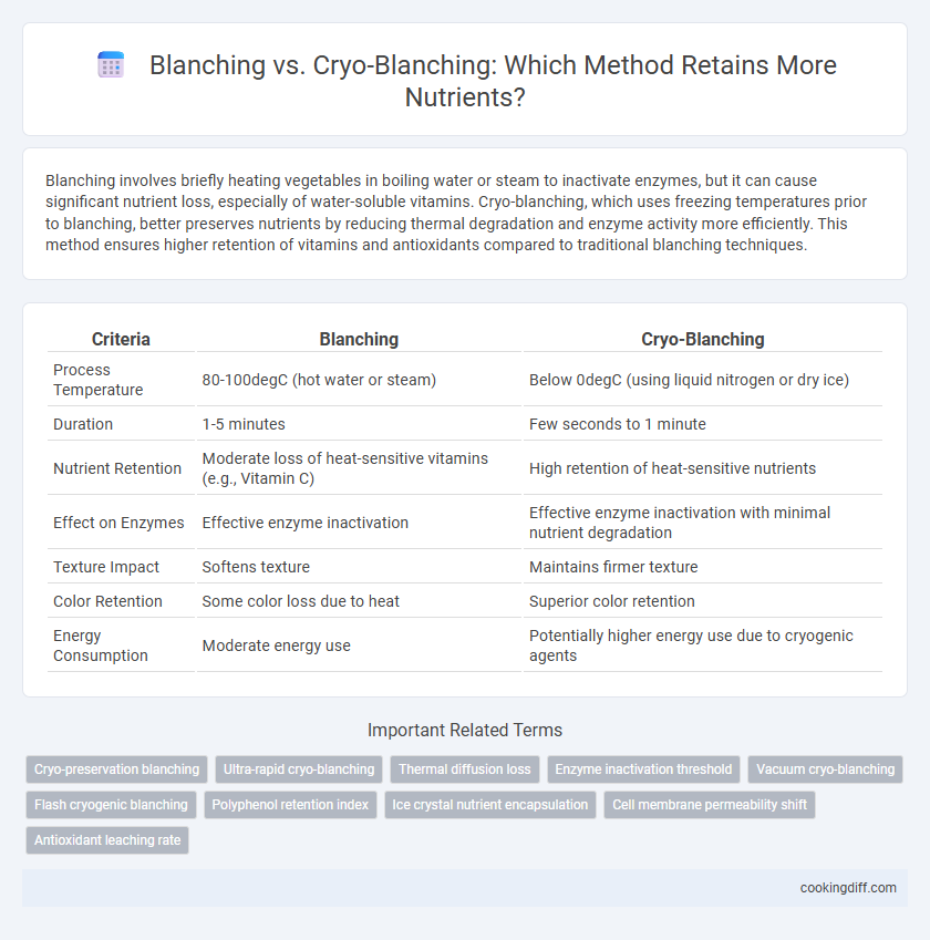 Blanching vs. Cryo-Blanching: Which Method Retains More Nutrients?