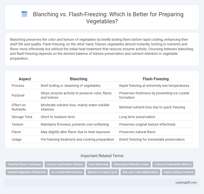 Blanching vs. Flash-Freezing: Which Is Better for Preparing Vegetables?