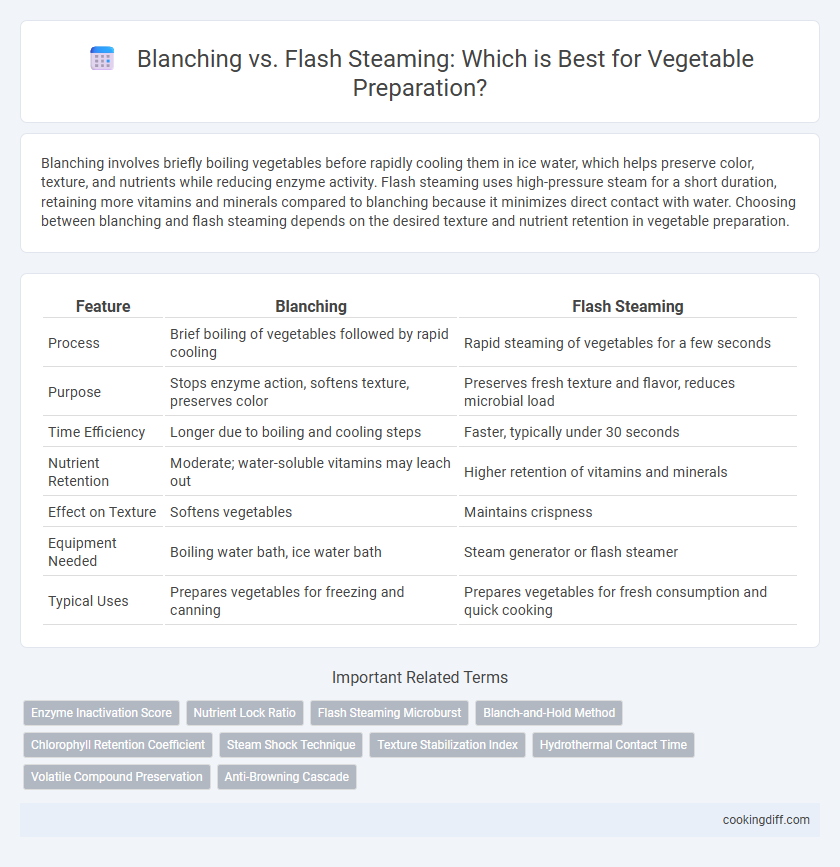 Blanching vs. Flash Steaming: Which is Best for Vegetable Preparation?