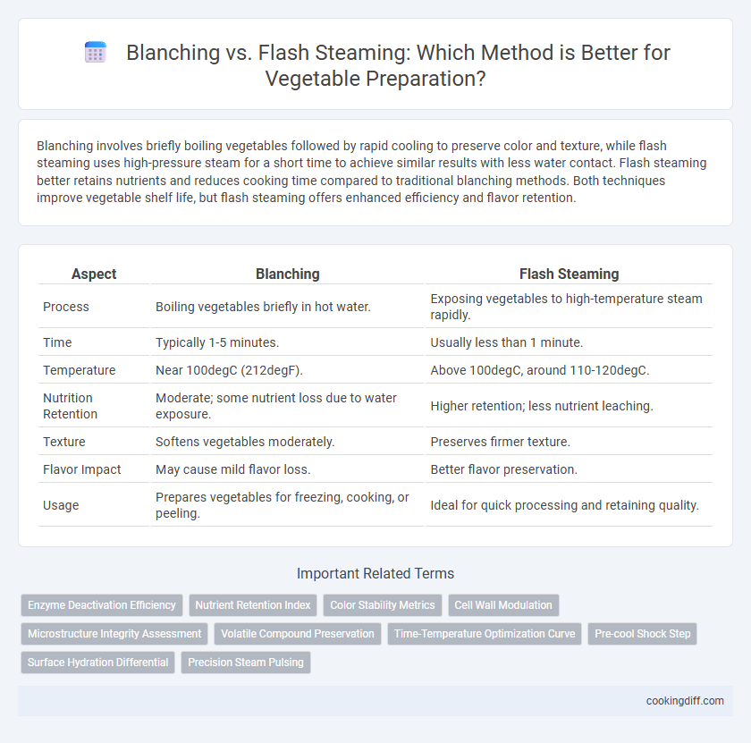 Blanching vs. Flash Steaming: Which Method is Better for Vegetable Preparation?