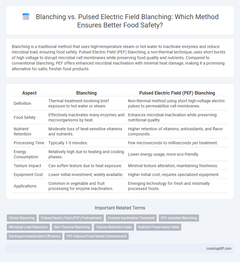 Blanching vs. Pulsed Electric Field Blanching: Which Method Ensures Better Food Safety?