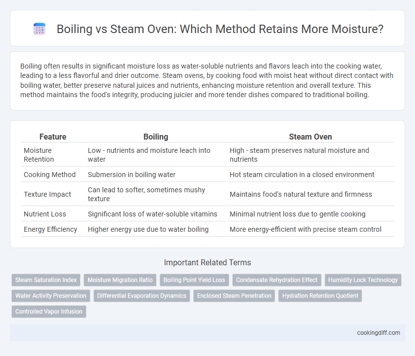 Boiling vs Steam Oven: Which Method Retains More Moisture?