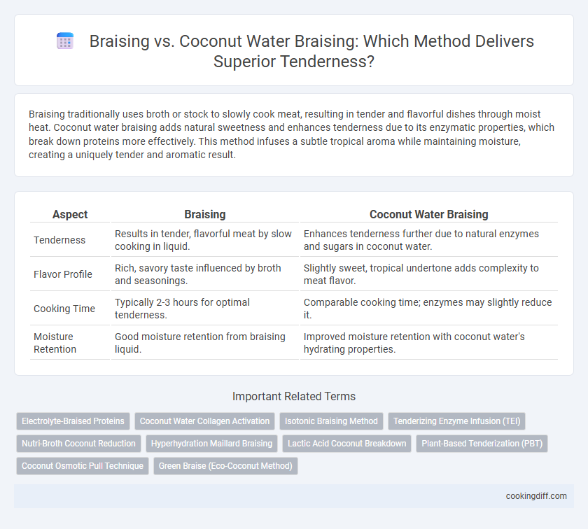Braising vs. Coconut Water Braising: Which Method Delivers Superior Tenderness?