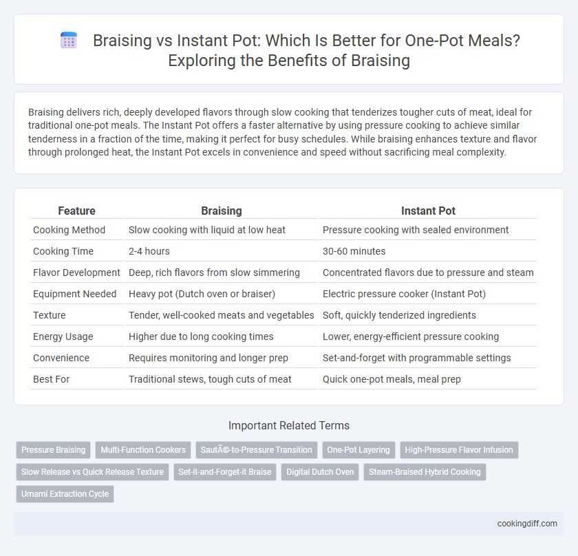 Braising vs Instant Pot: Which Is Better for One-Pot Meals? Exploring the Benefits of Braising