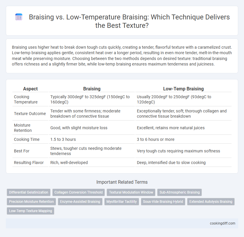 Braising vs. Low-Temperature Braising: Which Technique Delivers the Best Texture?