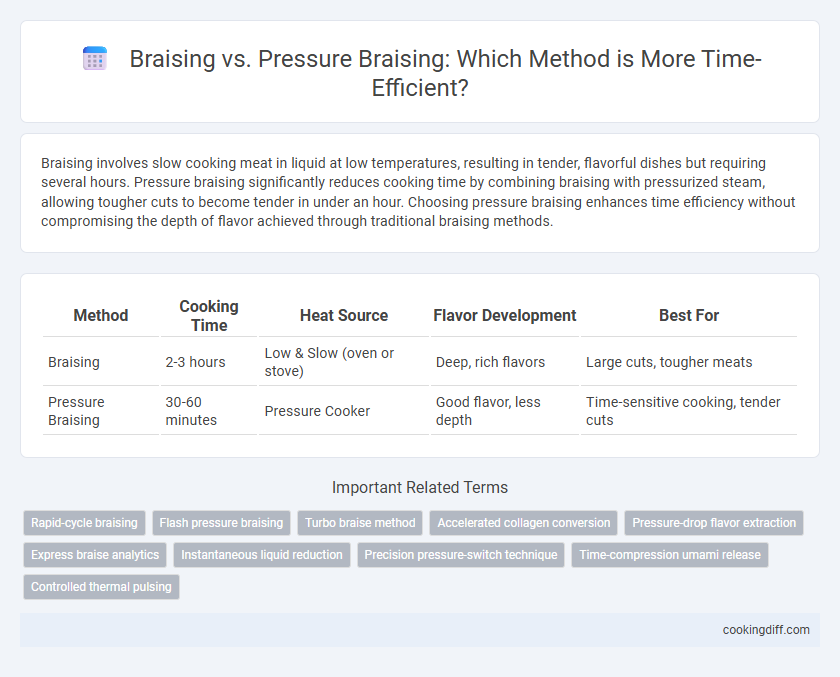 Braising vs. Pressure Braising: Which Method is More Time-Efficient?