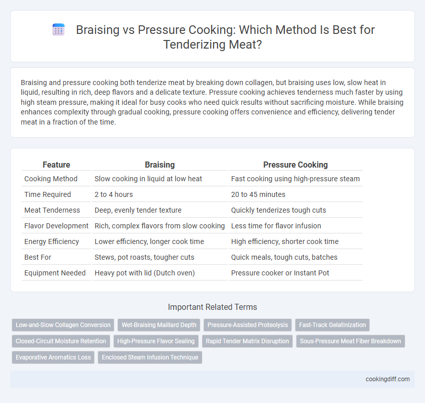 Braising vs Pressure Cooking: Which Method Is Best for Tenderizing Meat?