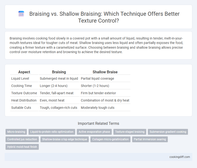 Braising vs. Shallow Braising: Which Technique Offers Better Texture Control?
