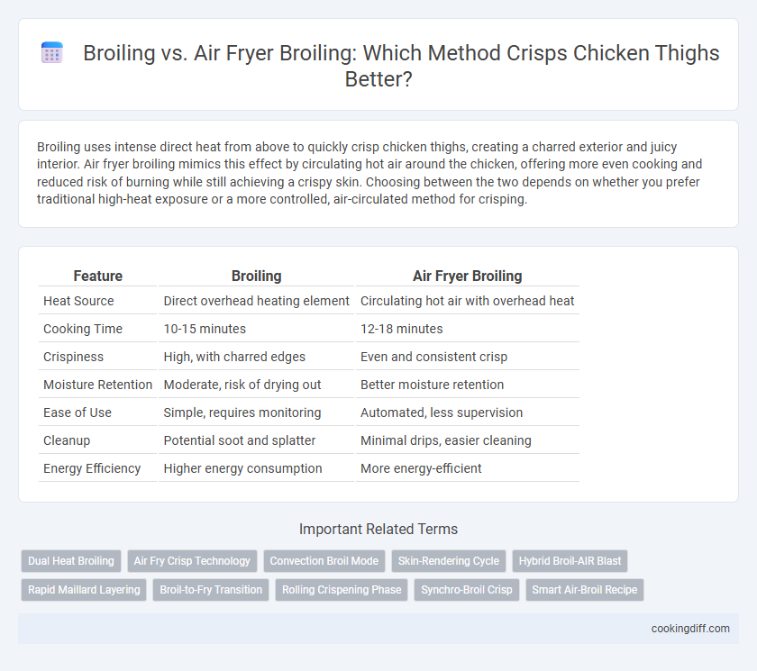 Broiling vs. Air Fryer Broiling: Which Method Crisps Chicken Thighs Better?