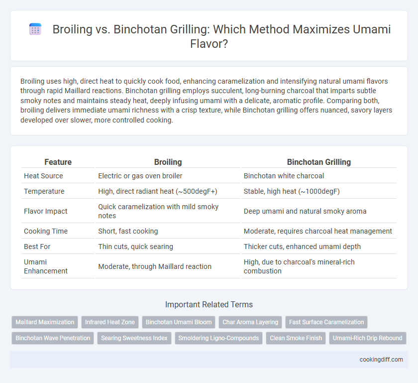 Broiling vs. Binchotan Grilling: Which Method Maximizes Umami Flavor?