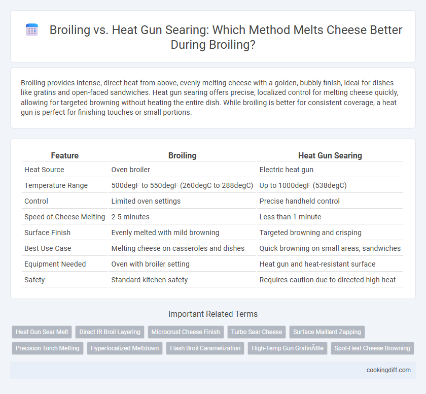 Broiling vs. Heat Gun Searing: Which Method Melts Cheese Better During Broiling?