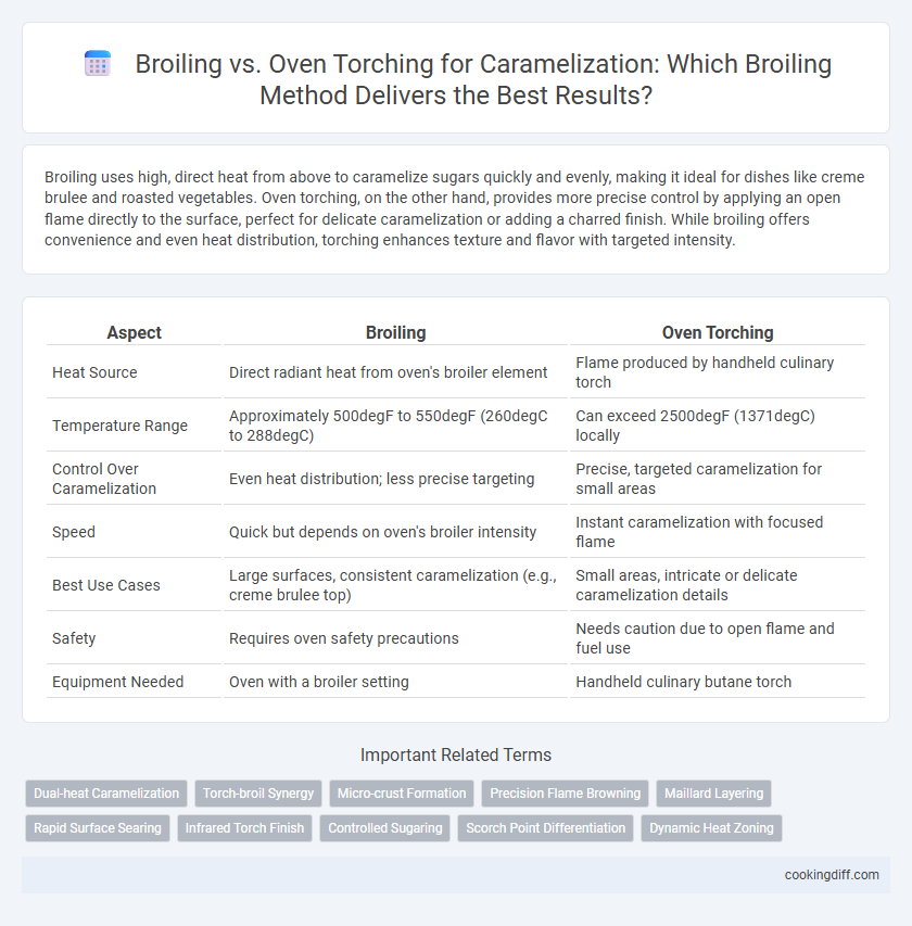 Broiling vs. Oven Torching for Caramelization: Which Broiling Method Delivers the Best Results?