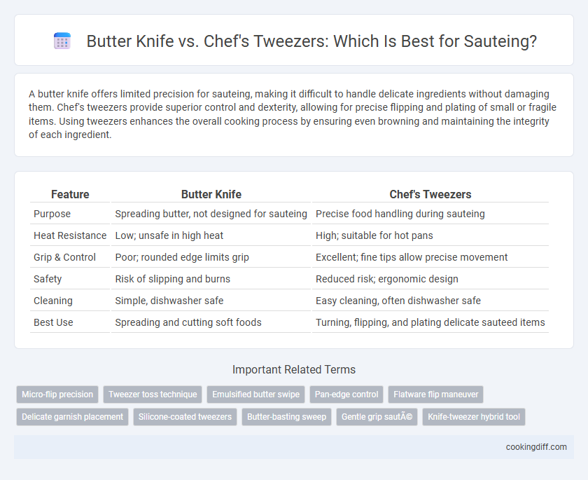 Butter Knife vs. Chef's Tweezers: Which Is Best for Sauteing?