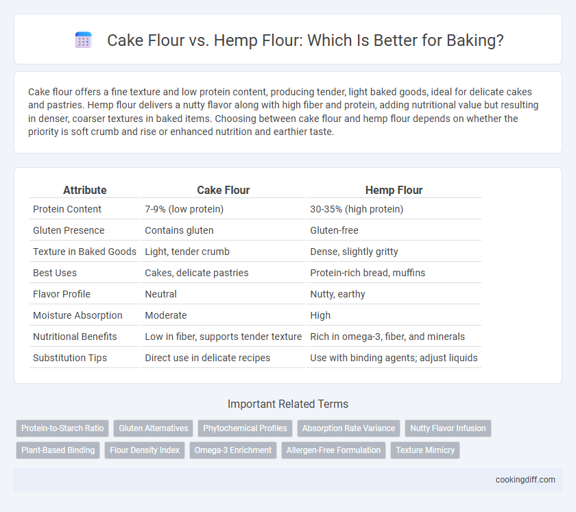 Cake Flour vs. Hemp Flour: Which Is Better for Baking?
