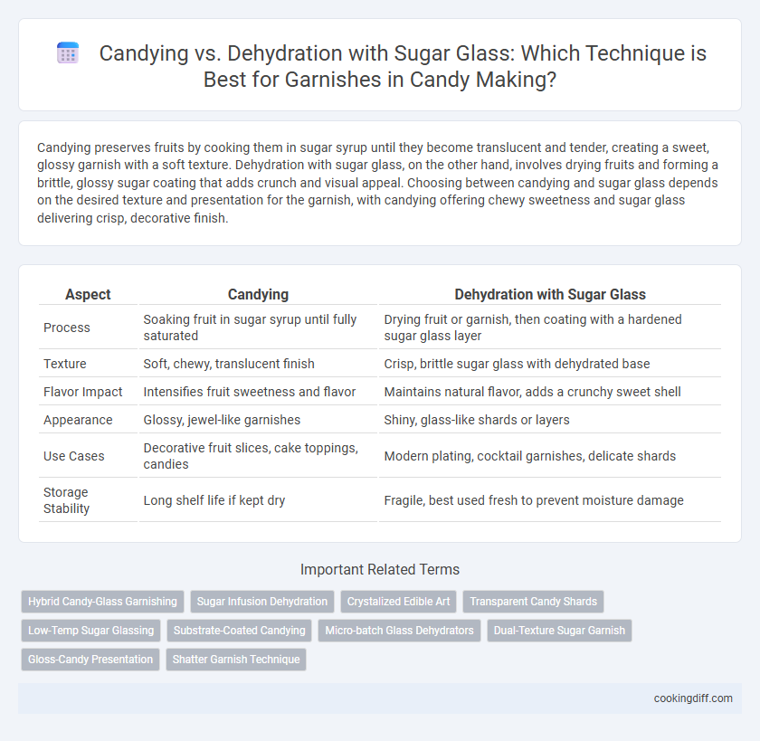 Candying vs. Dehydration with Sugar Glass: Which Technique is Best for Garnishes in Candy Making?