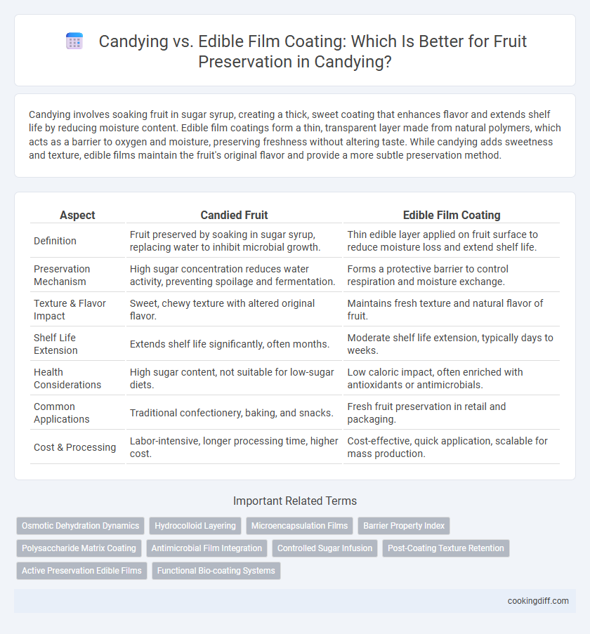 Candying vs. Edible Film Coating: Which Is Better for Fruit Preservation in Candying?