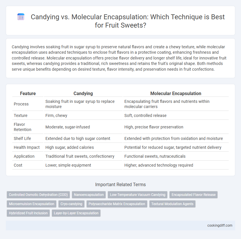 Candying vs. Molecular Encapsulation: Which Technique is Best for Fruit Sweets?