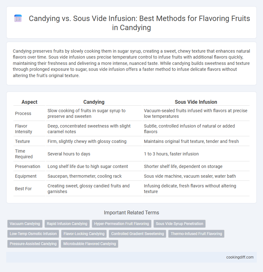 Candying vs. Sous Vide Infusion: Best Methods for Flavoring Fruits in Candying