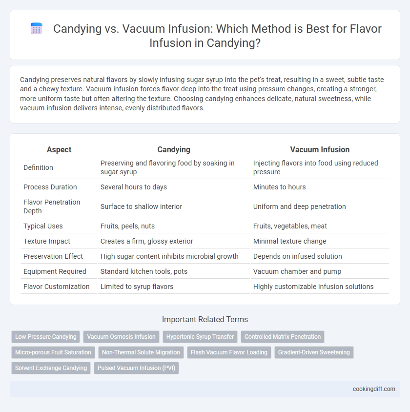 Candying vs. Vacuum Infusion: Which Method is Best for Flavor Infusion in Candying?