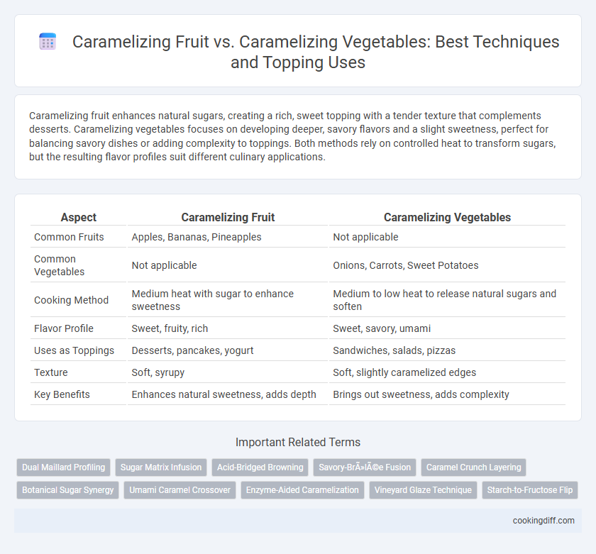 Caramelizing Fruit vs. Caramelizing Vegetables: Best Techniques and Topping Uses