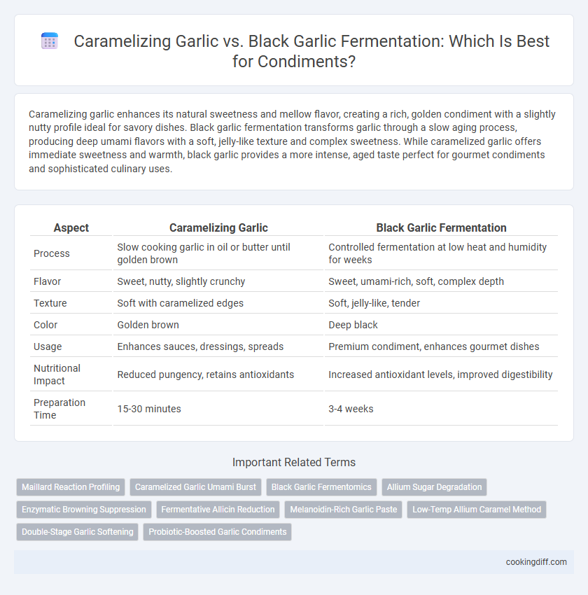 Caramelizing Garlic vs. Black Garlic Fermentation: Which Is Best for Condiments?