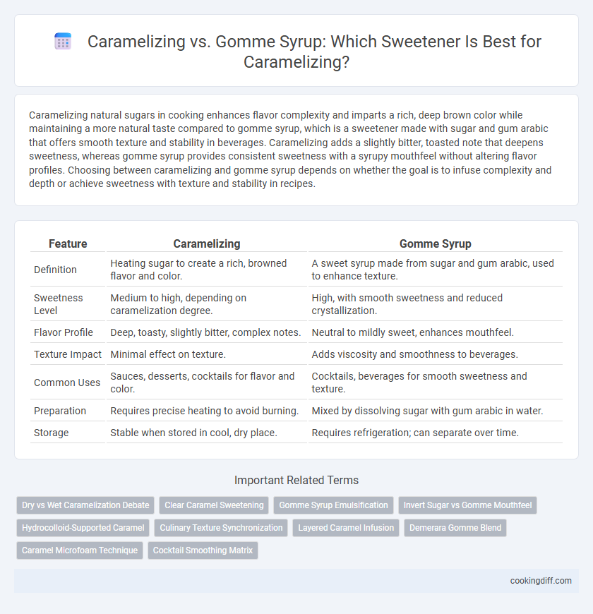 Caramelizing vs. Gomme Syrup: Which Sweetener Is Best for Caramelizing?
